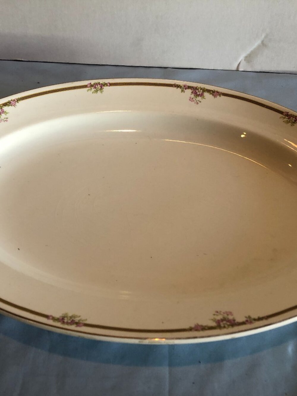 VINTAGE Johnson Bros England 16" x12" Serving Platter Plate - IMPERFECTIONS #F4